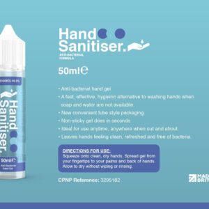 Anti-Bacterial Hand Sanitiser Gel 50ml