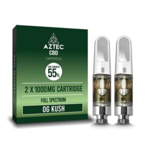 Aztec CBD 2 x 1000mg Cartridge Kit – 1ml