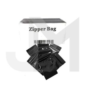 5 x Zipper Branded  30mm x 30mm Black Bags